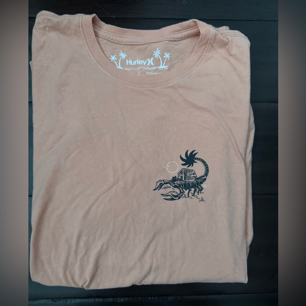 Hurley Men's Peach Graphic Tee